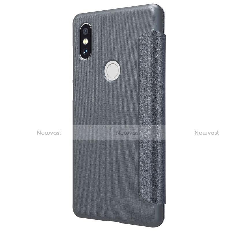 Leather Case Stands Flip Cover for Xiaomi Mi Mix 2S Black