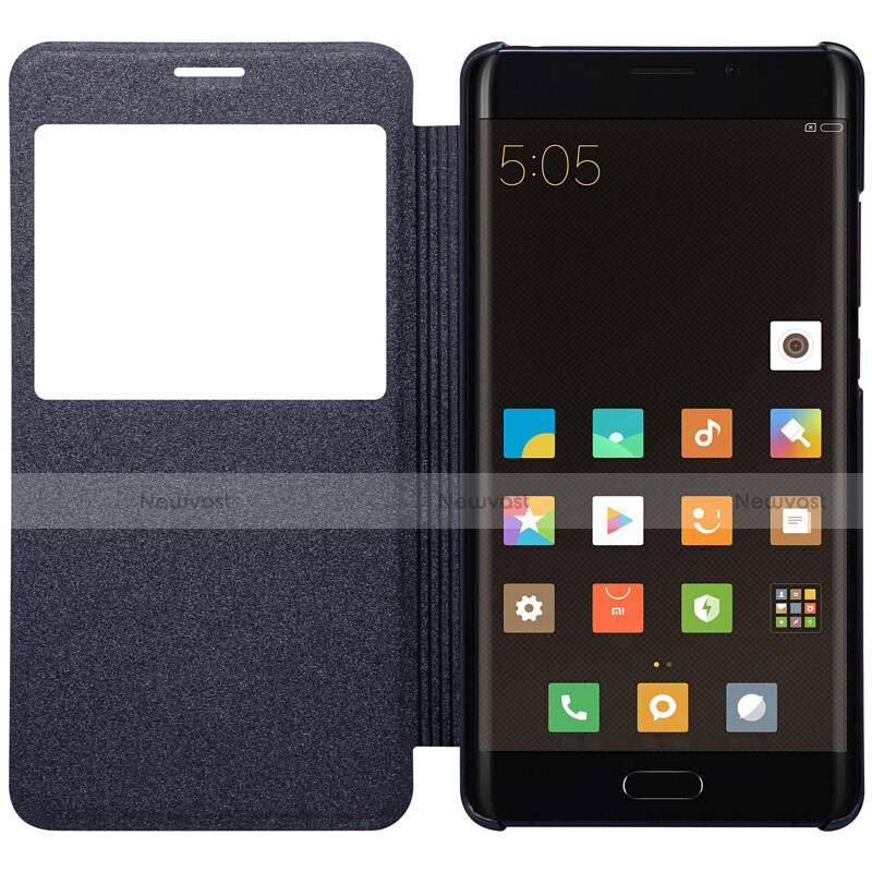 Leather Case Stands Flip Cover for Xiaomi Mi Note 2 Black