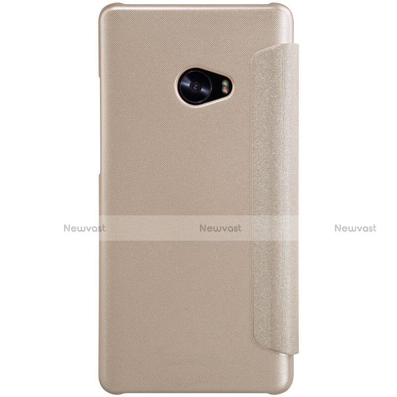 Leather Case Stands Flip Cover for Xiaomi Mi Note 2 Gold