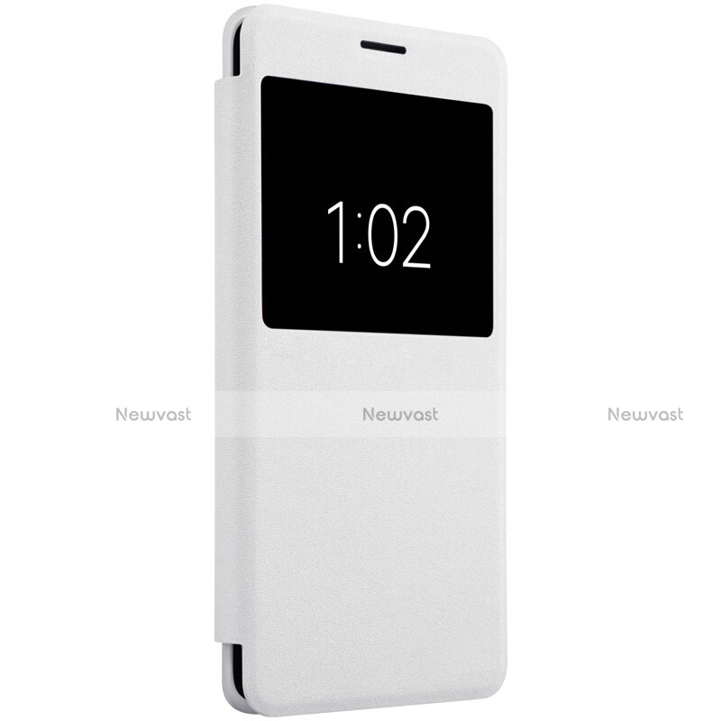 Leather Case Stands Flip Cover for Xiaomi Mi Note 2 Special Edition White