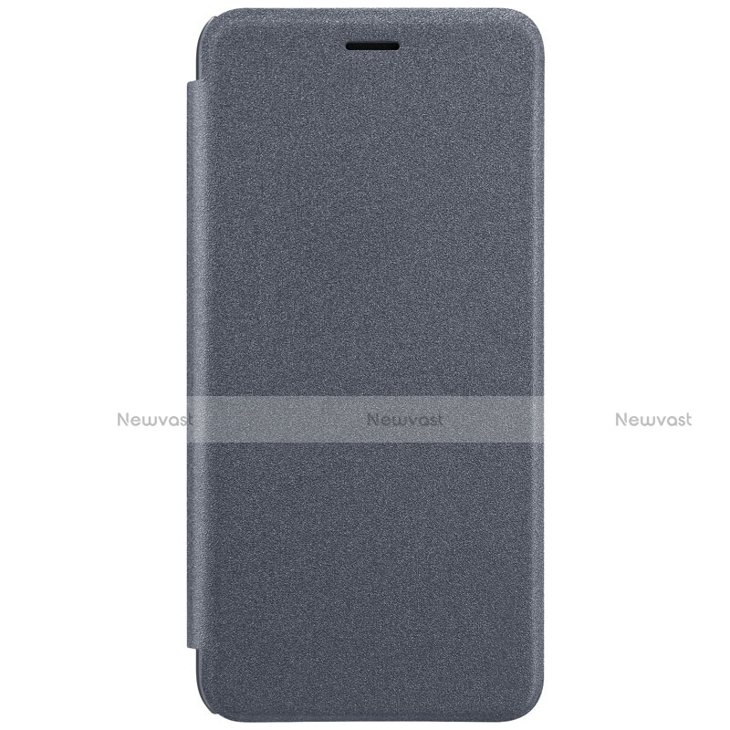 Leather Case Stands Flip Cover for Xiaomi Mi Note 3 Gray