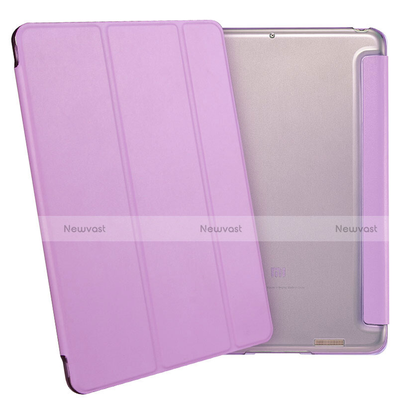 Leather Case Stands Flip Cover for Xiaomi Mi Pad 3 Purple