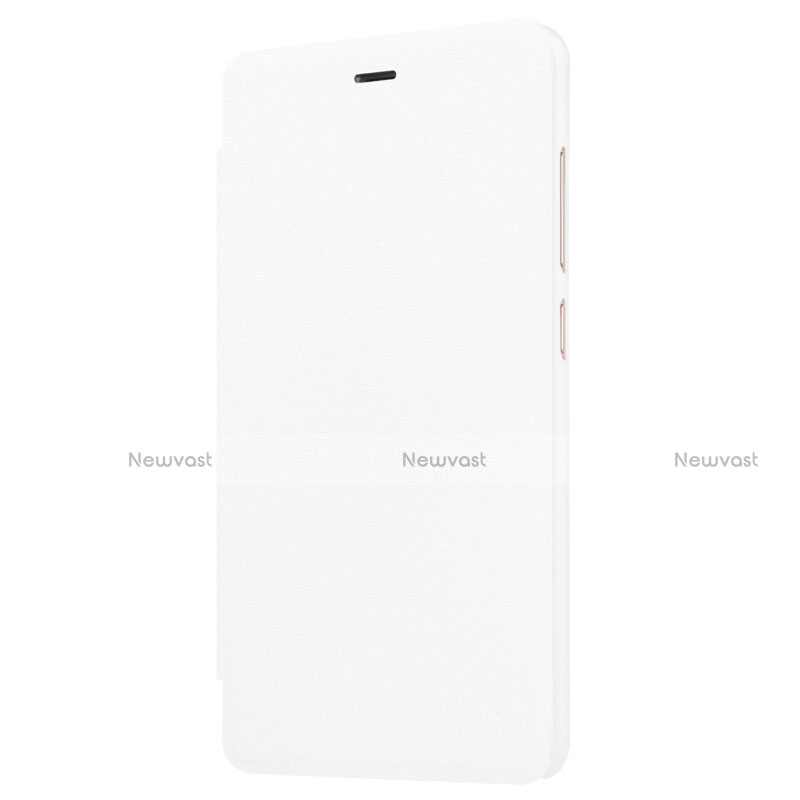 Leather Case Stands Flip Cover for Xiaomi Redmi 3 Pro White