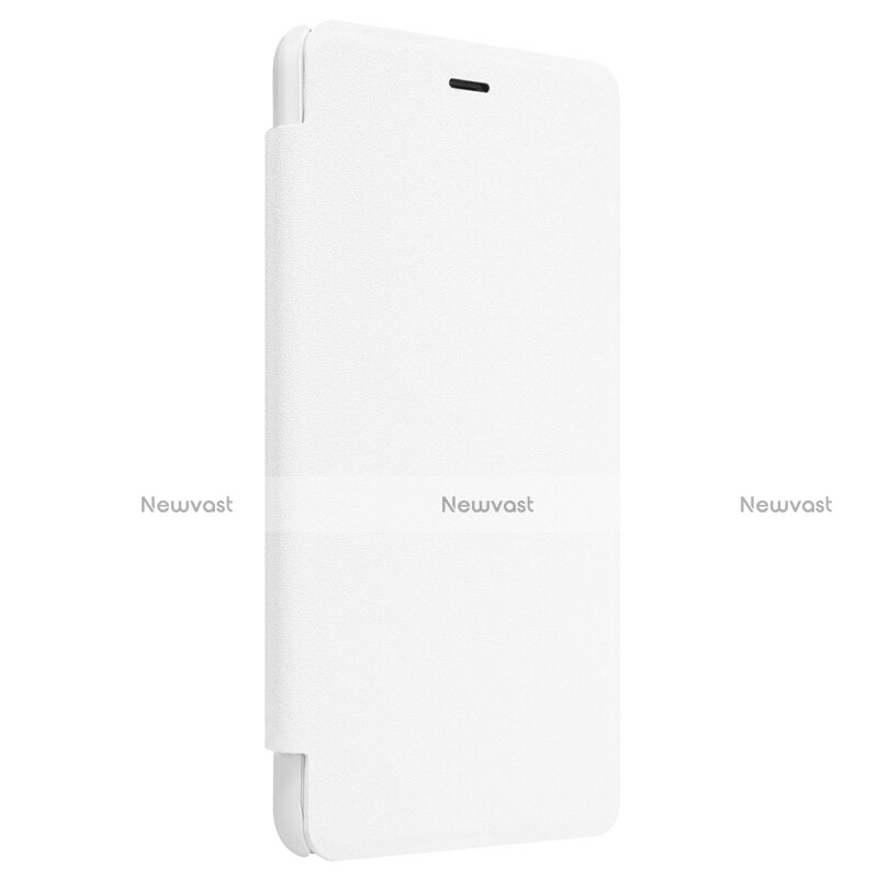 Leather Case Stands Flip Cover for Xiaomi Redmi 3 Pro White