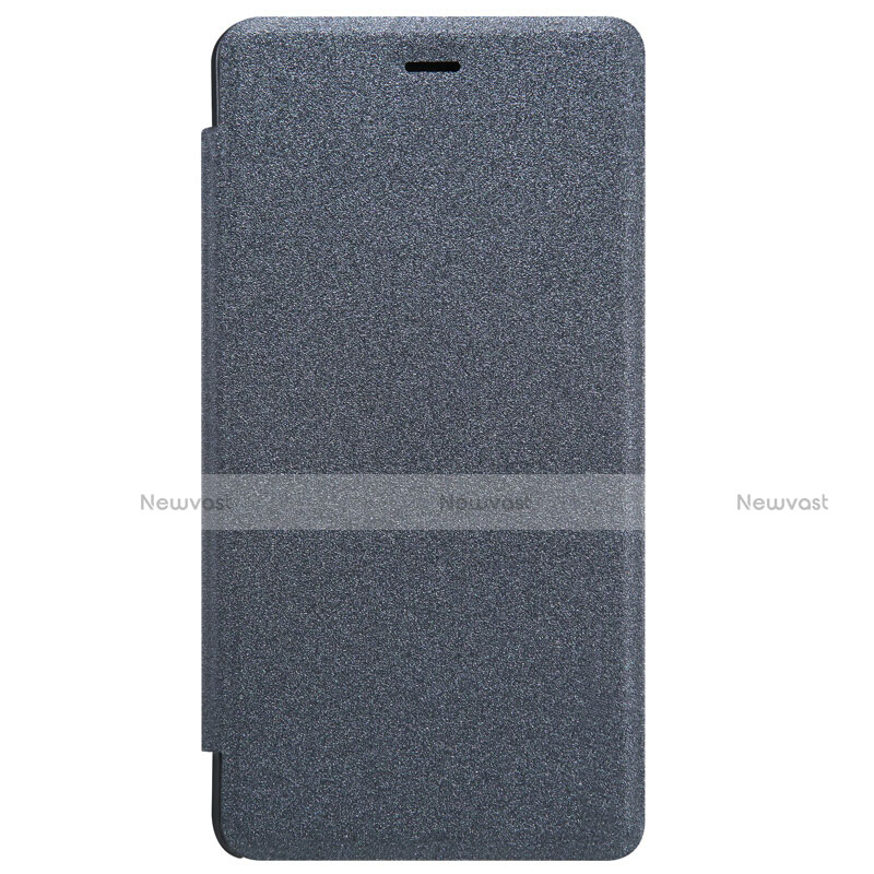 Leather Case Stands Flip Cover for Xiaomi Redmi 3S Prime Black