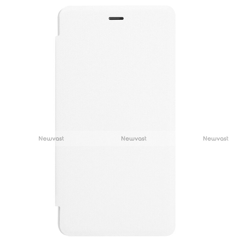 Leather Case Stands Flip Cover for Xiaomi Redmi 3S Prime White