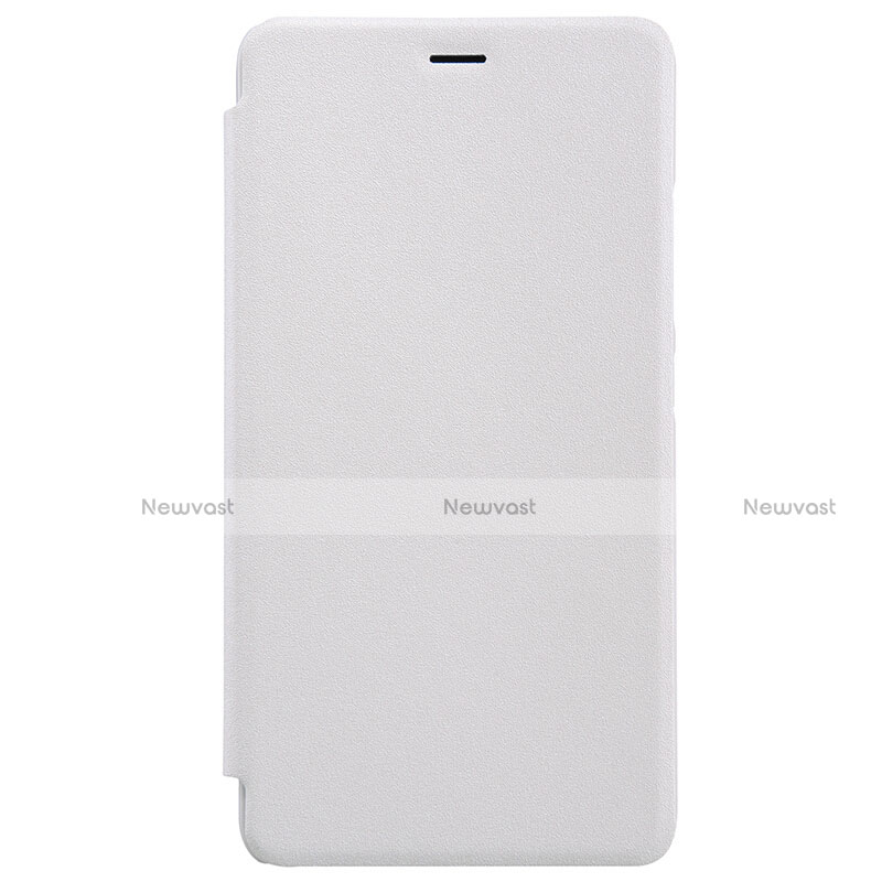 Leather Case Stands Flip Cover for Xiaomi Redmi Note 2 White