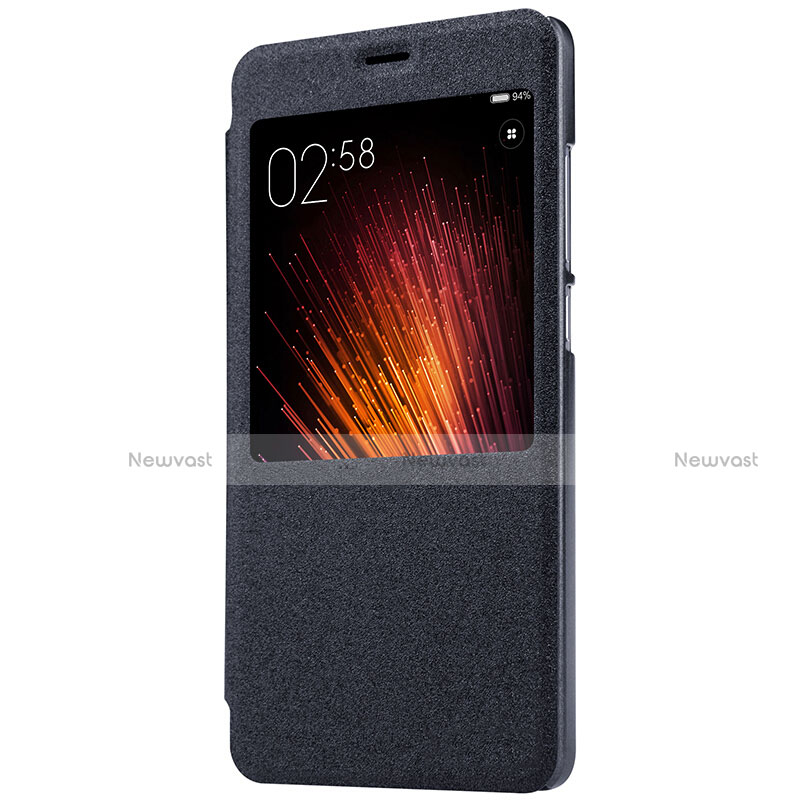 Leather Case Stands Flip Cover for Xiaomi Redmi Pro Black