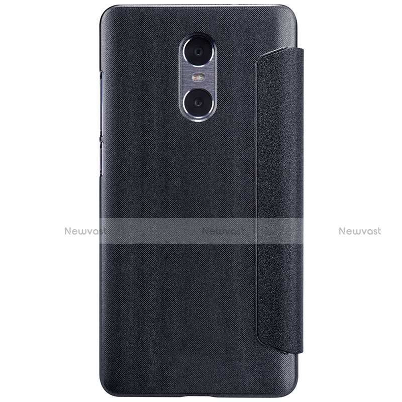 Leather Case Stands Flip Cover for Xiaomi Redmi Pro Black