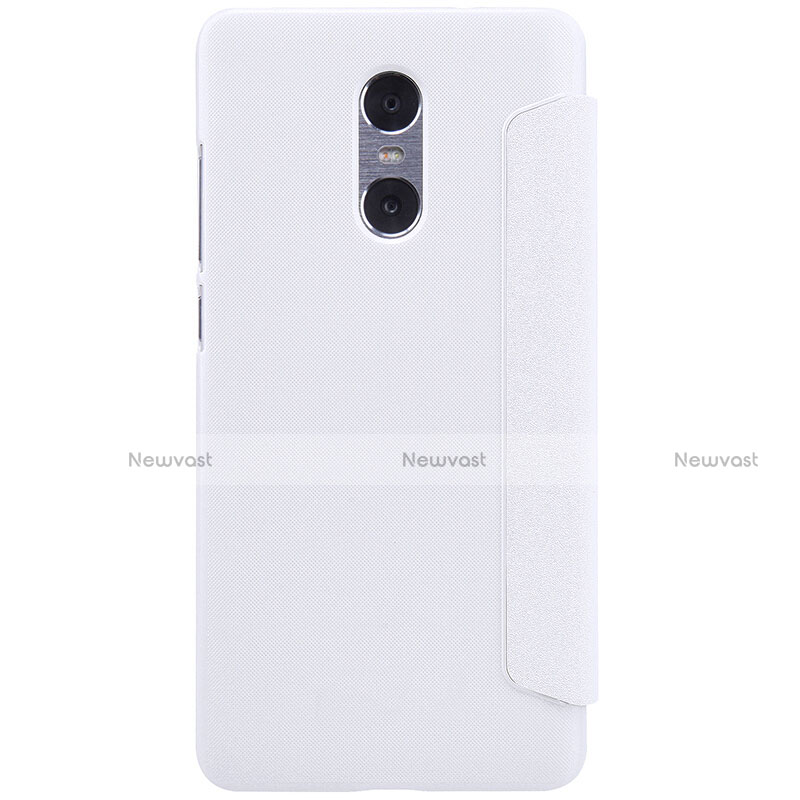 Leather Case Stands Flip Cover for Xiaomi Redmi Pro White