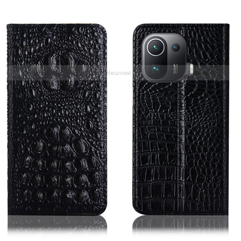 Leather Case Stands Flip Cover H01P Holder for Xiaomi Mi 11 Pro 5G