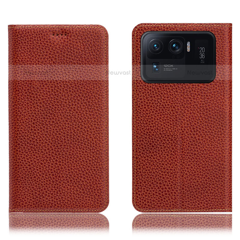 Leather Case Stands Flip Cover H02P Holder for Xiaomi Mi 11 Ultra 5G