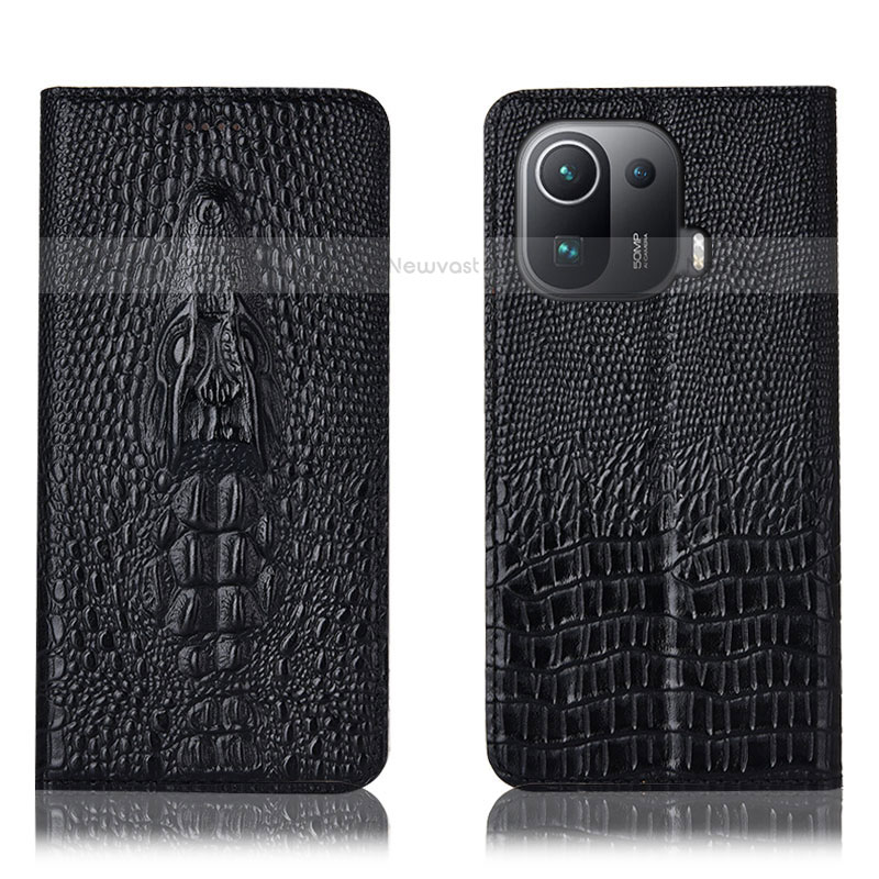 Leather Case Stands Flip Cover H03P Holder for Xiaomi Mi 11 Pro 5G