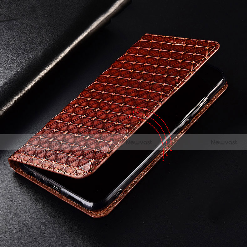 Leather Case Stands Flip Cover H05 Holder for Apple iPhone 13 Pro