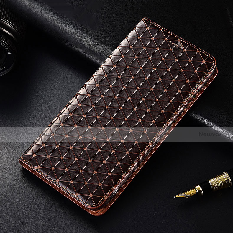 Leather Case Stands Flip Cover H05 Holder for Apple iPhone 13 Pro