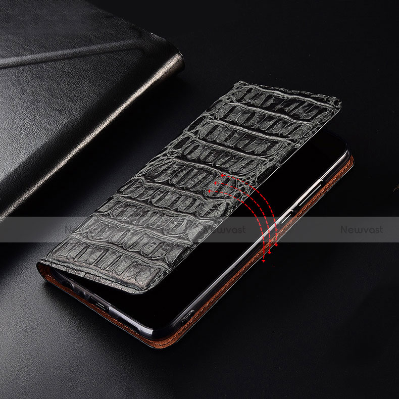 Leather Case Stands Flip Cover H07 Holder for Apple iPhone 13 Mini