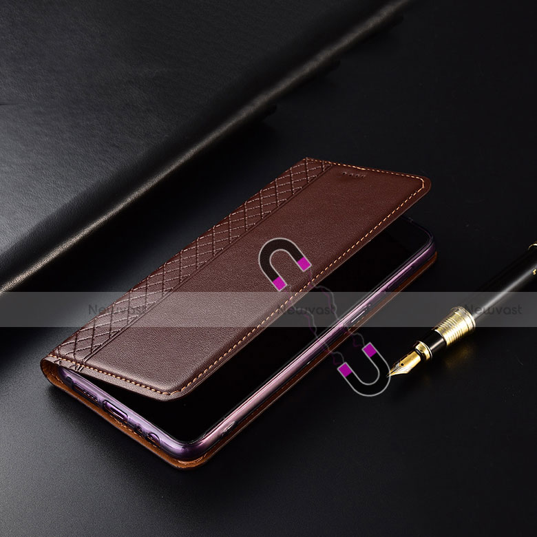 Leather Case Stands Flip Cover H10 Holder for Apple iPhone 15 Plus