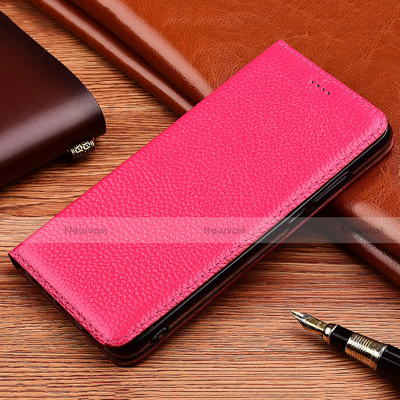 Leather Case Stands Flip Cover H11 Holder for Apple iPhone 13 Pro Red