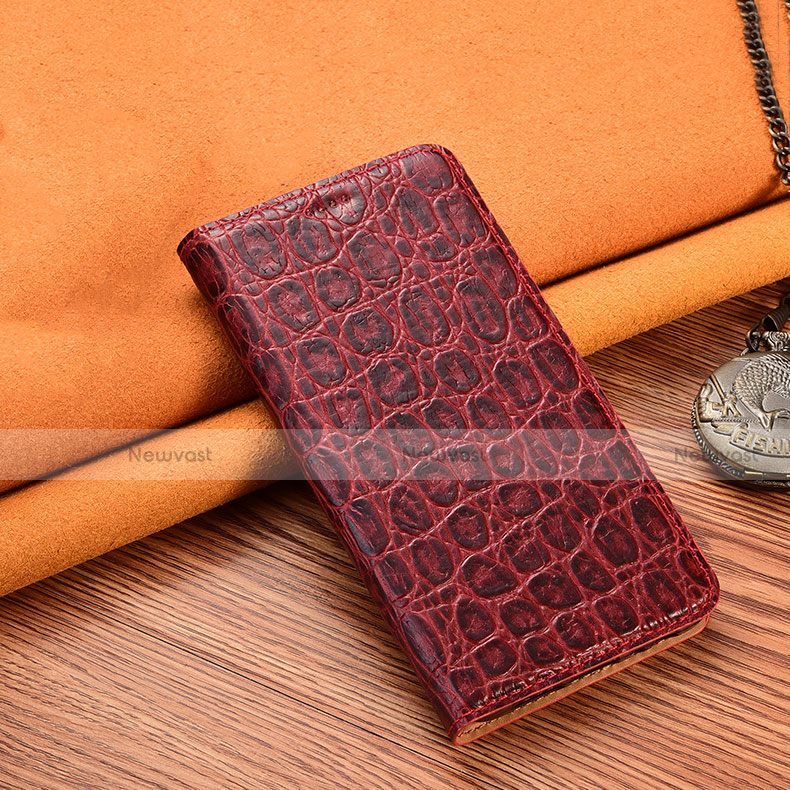 Leather Case Stands Flip Cover H18 Holder for Apple iPhone 13 Mini