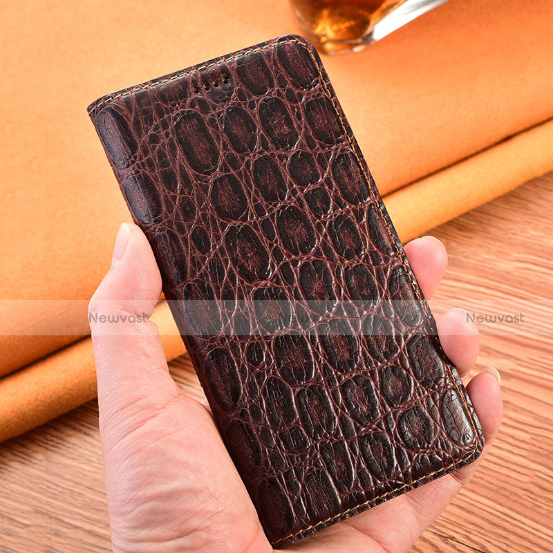 Leather Case Stands Flip Cover H18 Holder for Apple iPhone 13 Mini