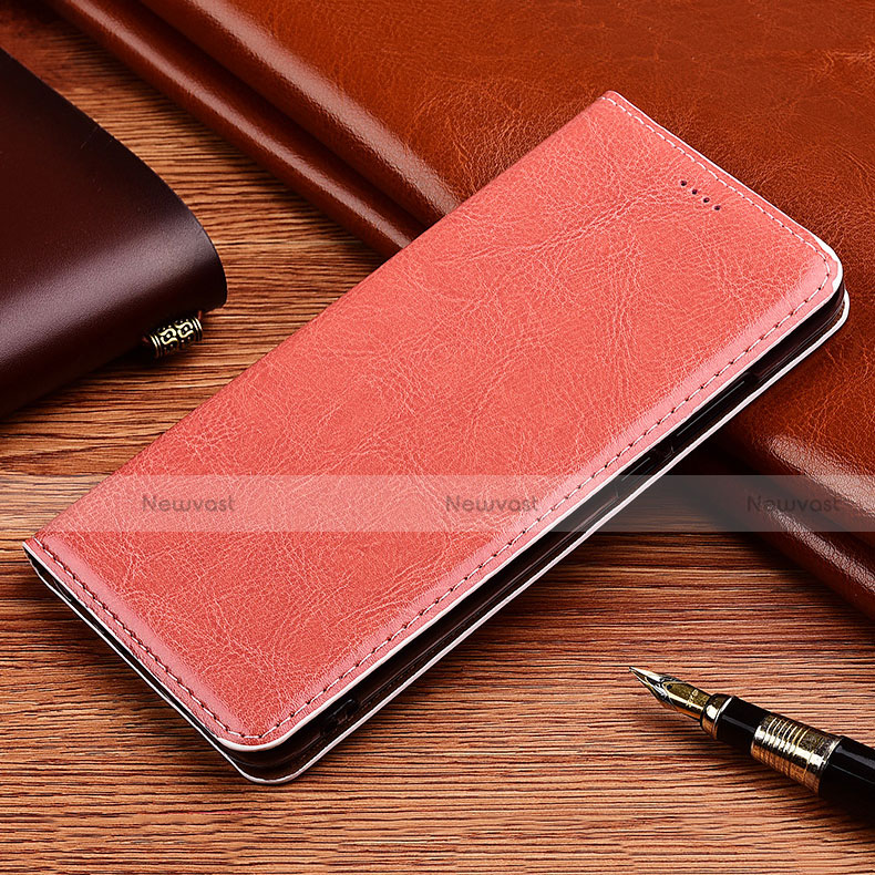Leather Case Stands Flip Cover H19 Holder for Apple iPhone 13 Mini Pink