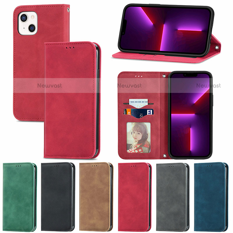 Leather Case Stands Flip Cover H30 Holder for Apple iPhone 14