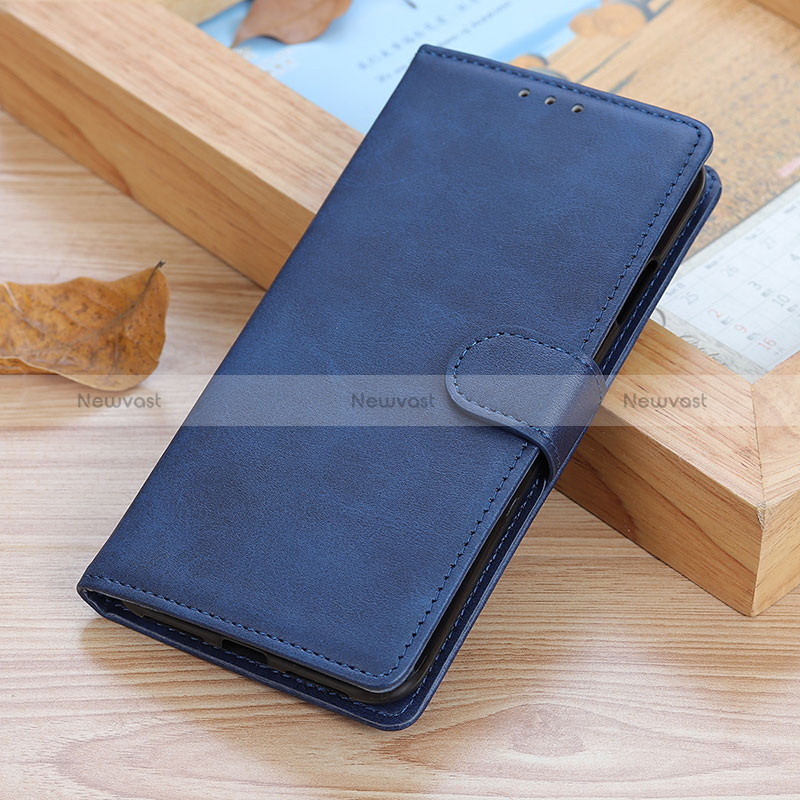 Leather Case Stands Flip Cover Holder A01D for Huawei Honor X9b 5G Blue