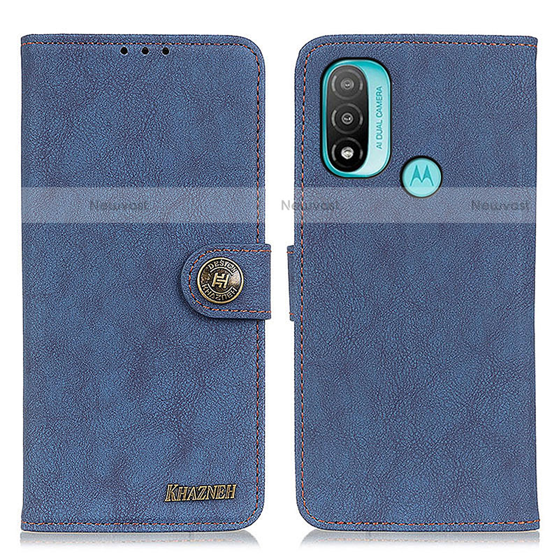 Leather Case Stands Flip Cover Holder A01D for Motorola Moto E20