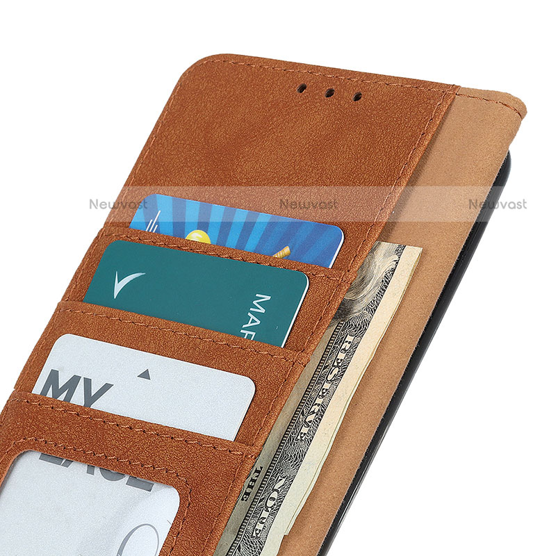 Leather Case Stands Flip Cover Holder A01D for Motorola Moto E32