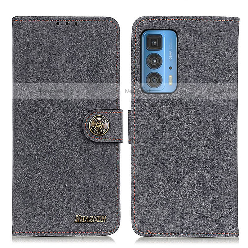 Leather Case Stands Flip Cover Holder A01D for Motorola Moto Edge S Pro 5G Black