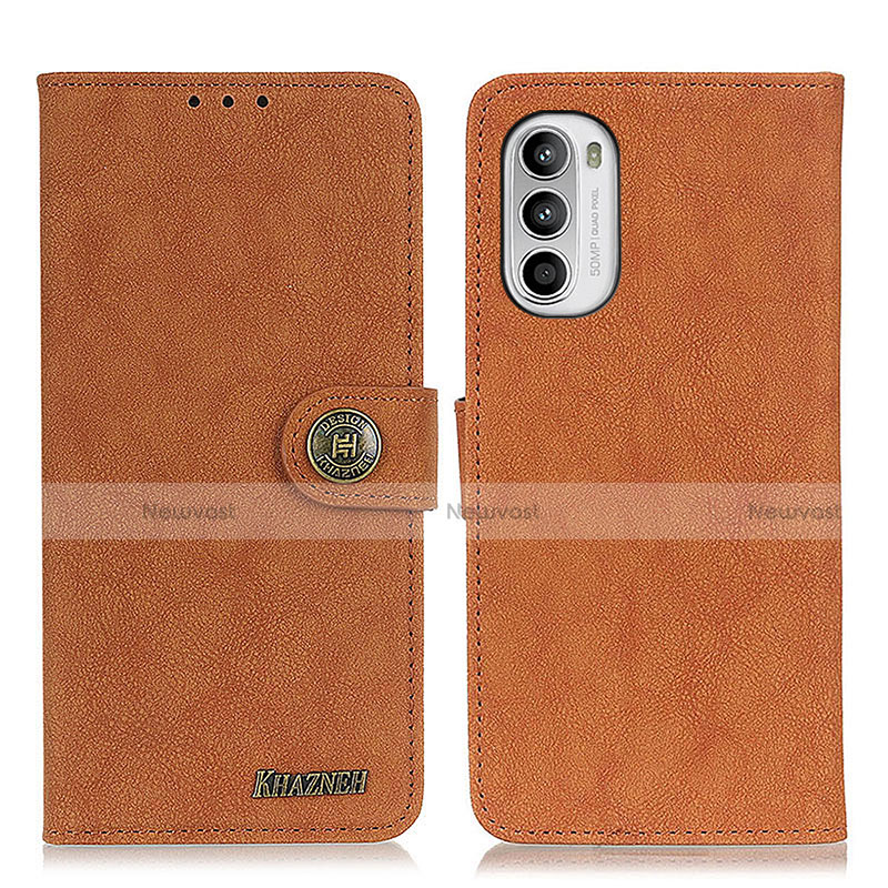 Leather Case Stands Flip Cover Holder A01D for Motorola MOTO G52