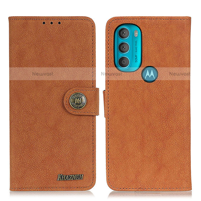 Leather Case Stands Flip Cover Holder A01D for Motorola Moto G71 5G