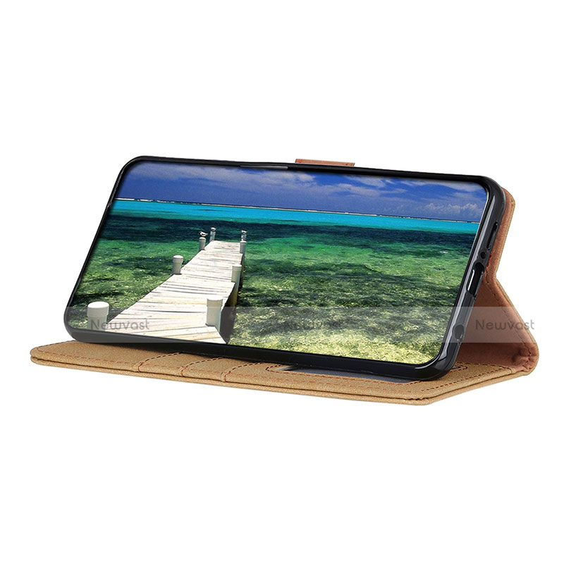 Leather Case Stands Flip Cover Holder A01D for Motorola Moto G71s 5G