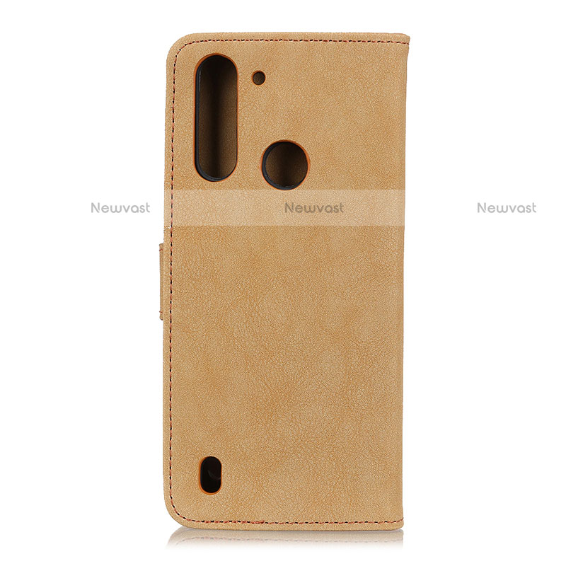 Leather Case Stands Flip Cover Holder A01D for Motorola Moto One Fusion