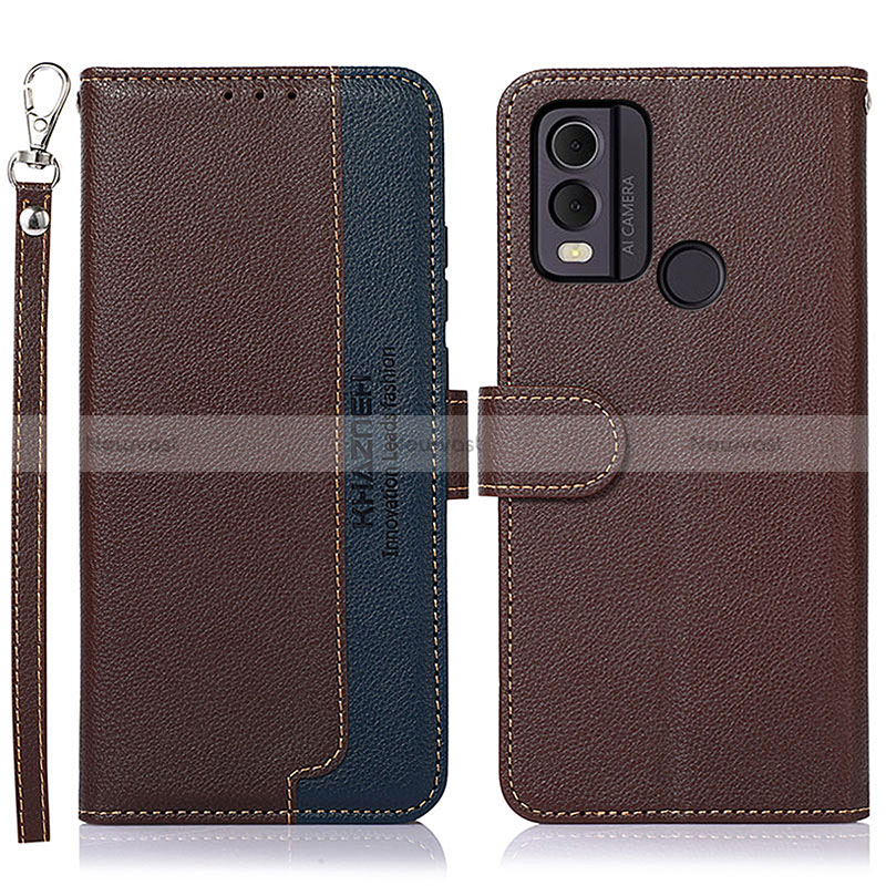 Leather Case Stands Flip Cover Holder A01D for Nokia C22