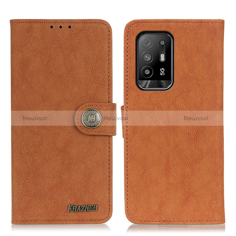 Leather Case Stands Flip Cover Holder A01D for Oppo Reno5 Z 5G