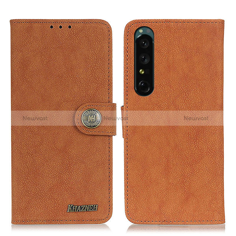 Leather Case Stands Flip Cover Holder A01D for Sony Xperia 1 V