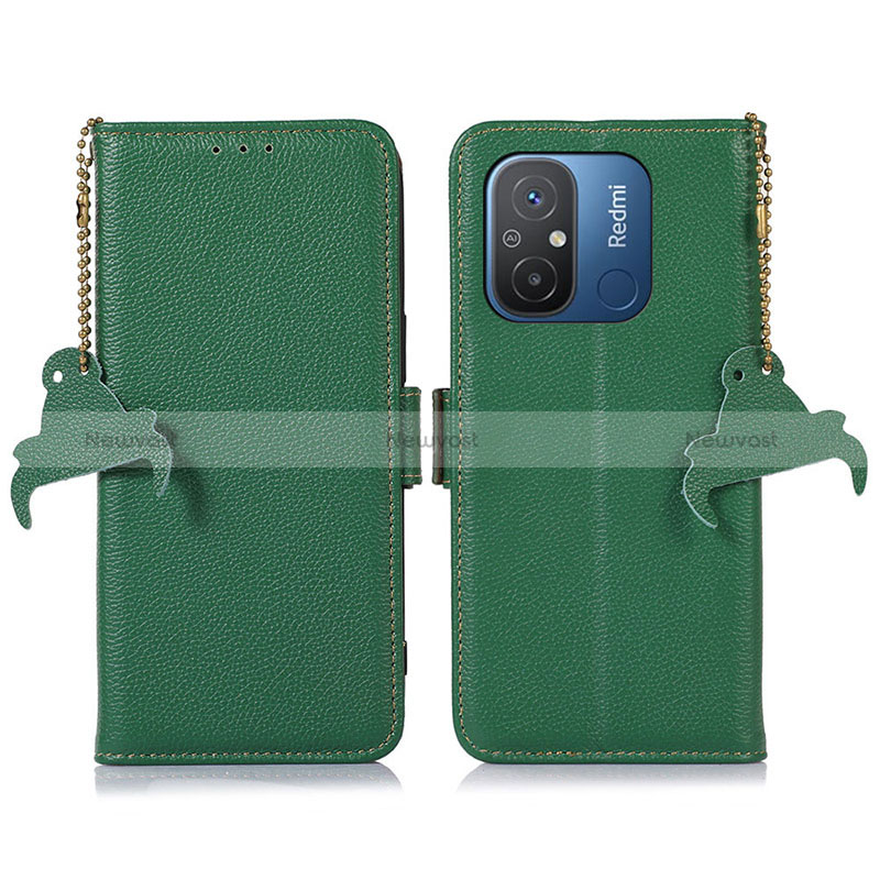 Leather Case Stands Flip Cover Holder A01D for Xiaomi Redmi 12C 4G