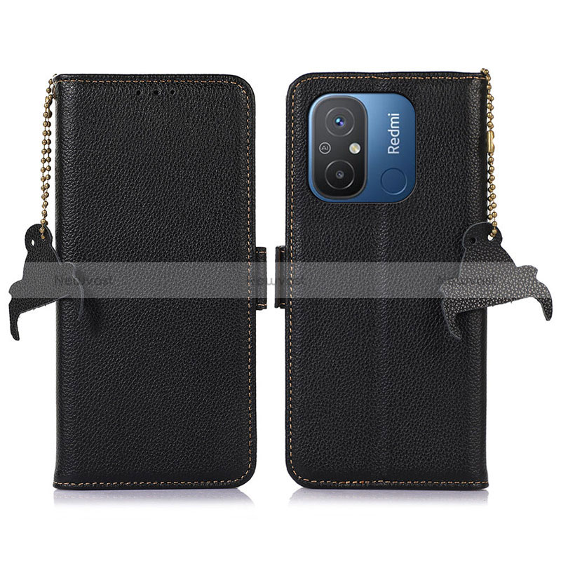 Leather Case Stands Flip Cover Holder A01D for Xiaomi Redmi 12C 4G