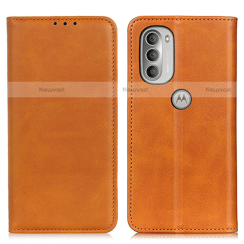 Leather Case Stands Flip Cover Holder A02D for Motorola Moto G51 5G