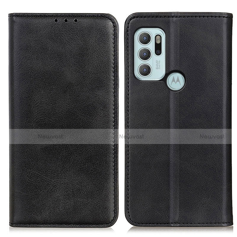 Leather Case Stands Flip Cover Holder A02D for Motorola Moto G60s