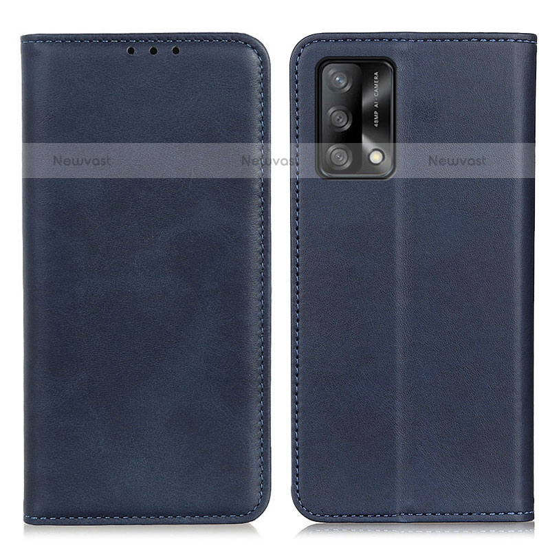 Leather Case Stands Flip Cover Holder A02D for Oppo A74 4G