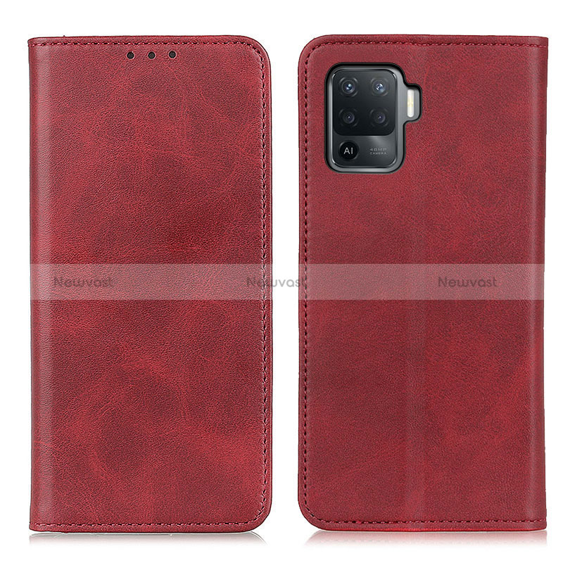 Leather Case Stands Flip Cover Holder A02D for Oppo Reno5 F