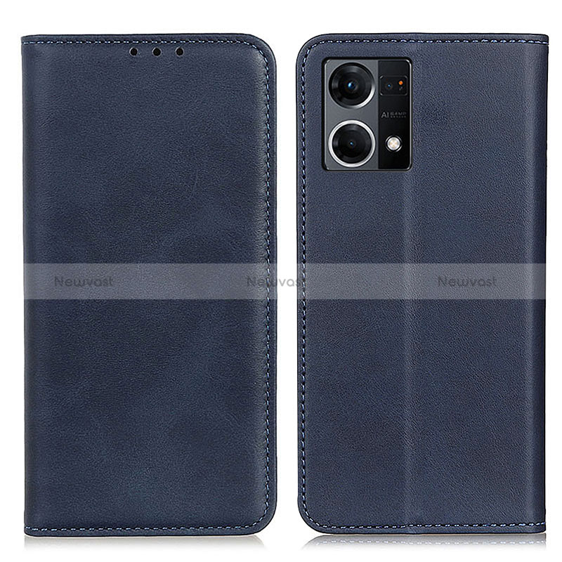 Leather Case Stands Flip Cover Holder A02D for Oppo Reno7 4G