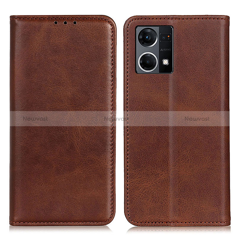 Leather Case Stands Flip Cover Holder A02D for Oppo Reno8 4G