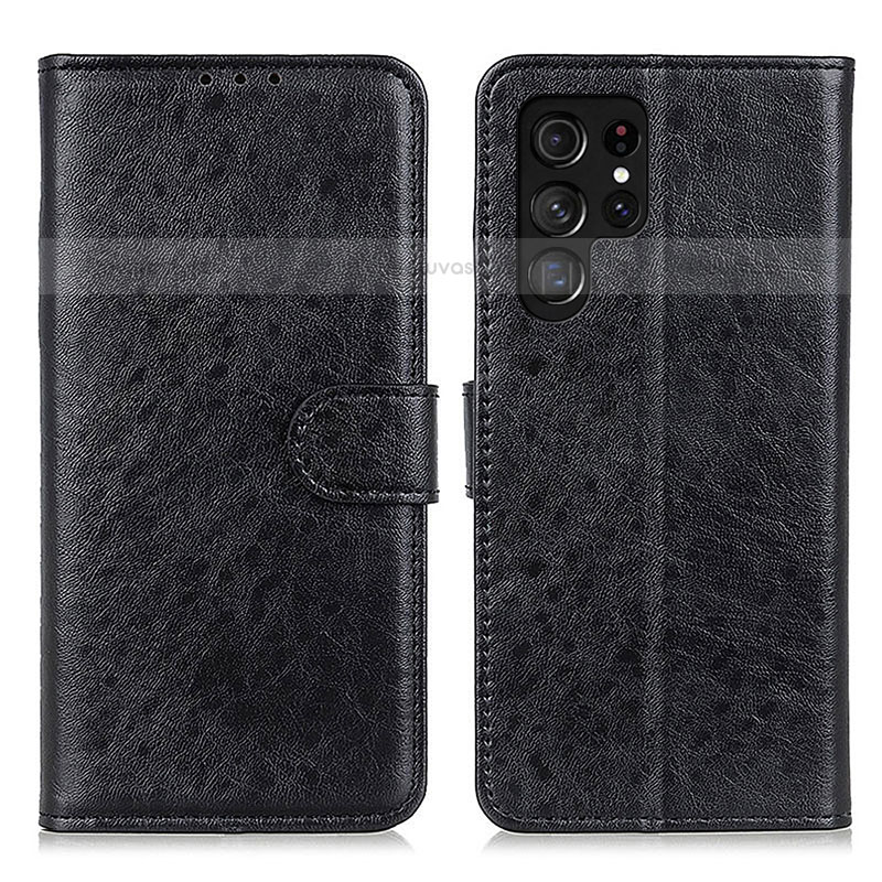 Leather Case Stands Flip Cover Holder A02D for Samsung Galaxy S21 Ultra 5G