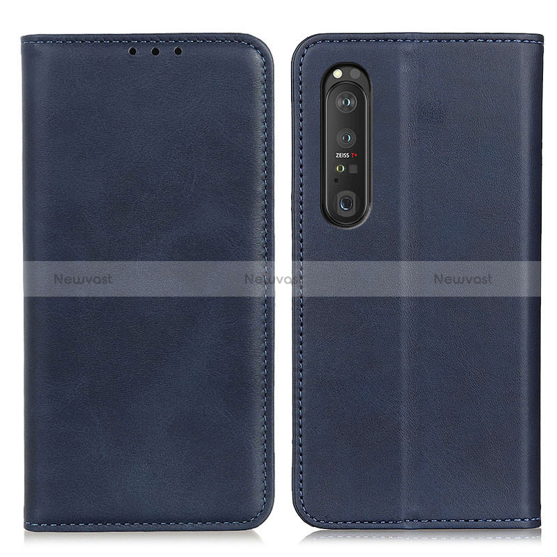 Leather Case Stands Flip Cover Holder A02D for Sony Xperia 1 III