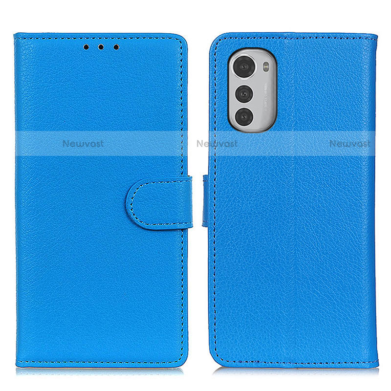 Leather Case Stands Flip Cover Holder A03D for Motorola Moto E32