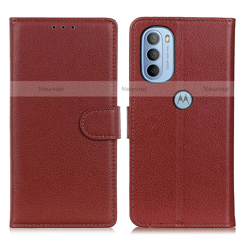 Leather Case Stands Flip Cover Holder A03D for Motorola Moto G31