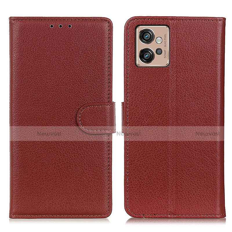 Leather Case Stands Flip Cover Holder A03D for Motorola Moto G32